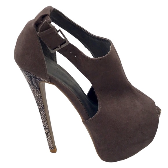 Liliana 👠 Gray High Heels Size 6 - Picture 3 of 8